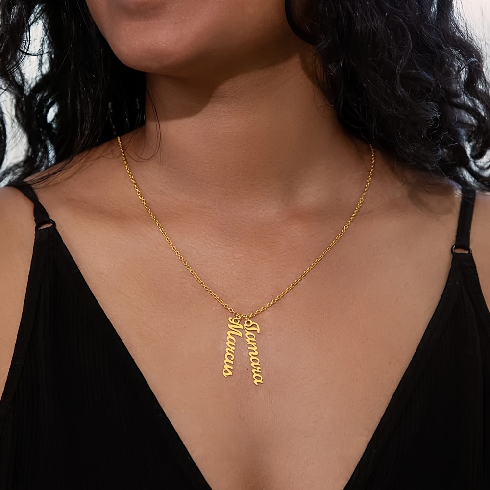Women's Fashionable 18K Gold Plated Custom Necklace